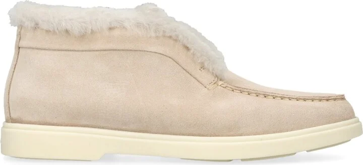 Santoni Suede Fortune Ankle Boots