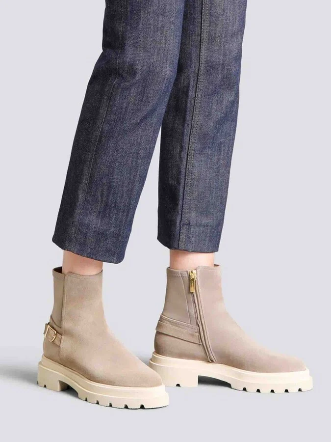 Santoni Suede Leather Boots - Image 2