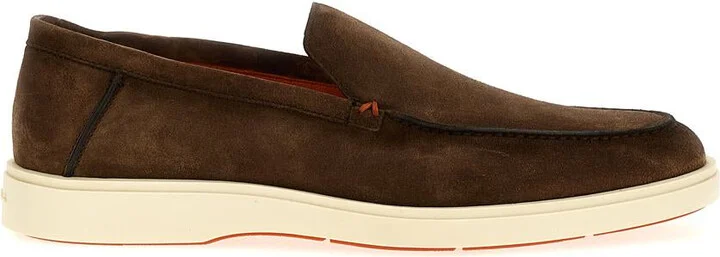 Santoni Suede Loafers