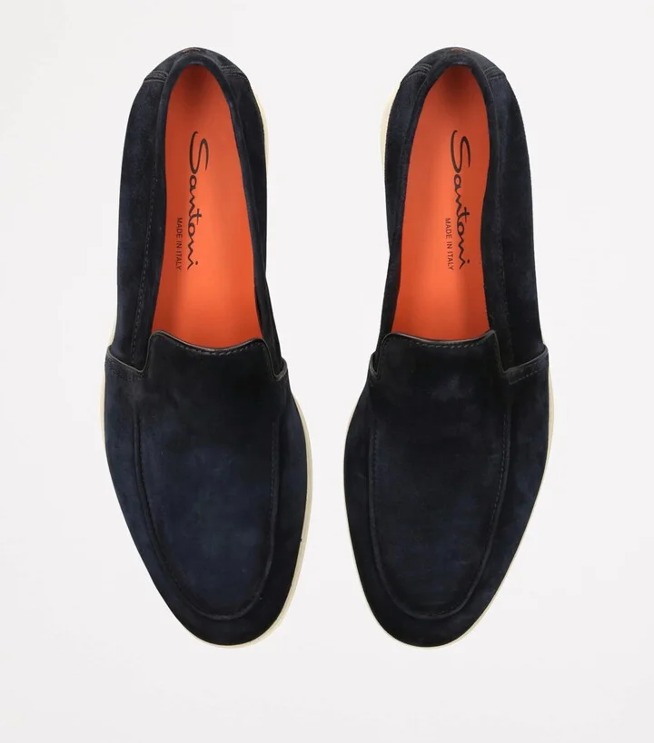 Santoni Suede Malibu Loafers - Image 4
