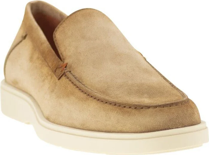 Santoni Suede Moccasin - Image 2