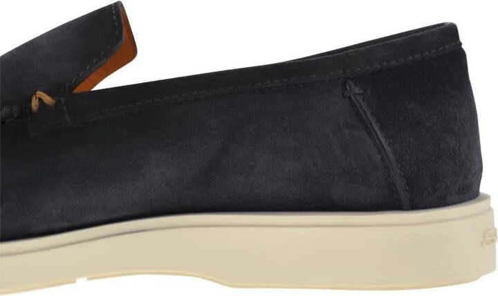 Santoni Suede Moccasin - Image 7