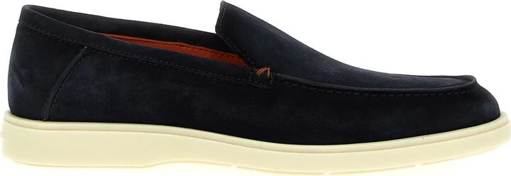 Santoni Suede Moccasin