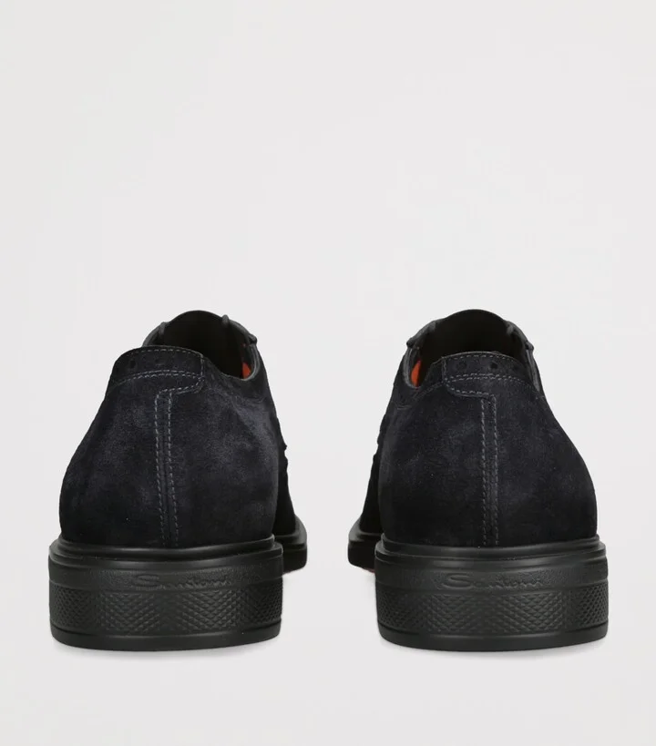 Santoni Suede Oxford Shoes - Image 2
