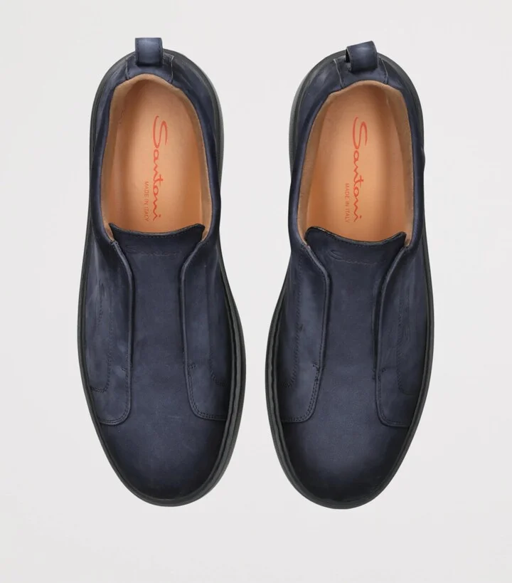 Santoni Suede Victory Sneakers - Image 4