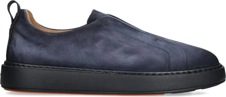 Santoni Suede Victory Sneakers