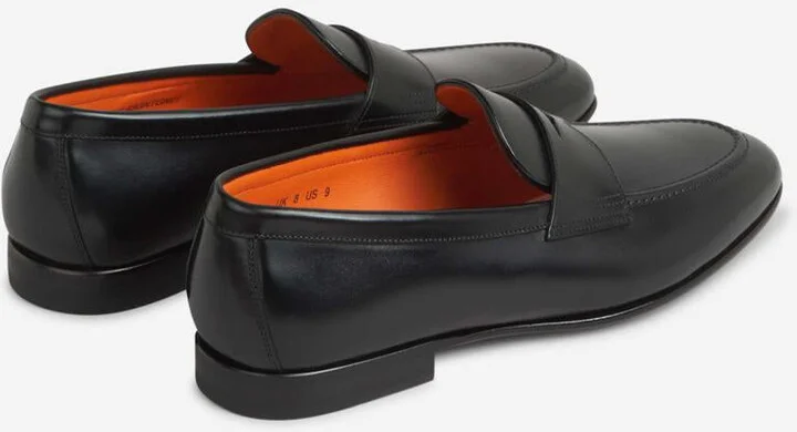 Santoni Sullivan Leather Loafers - Image 3