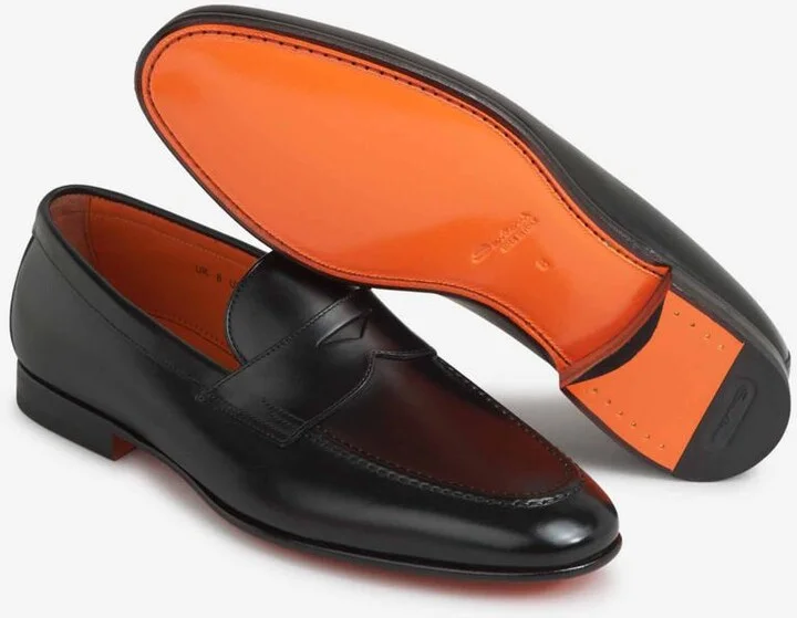 Santoni Sullivan Leather Loafers - Image 4