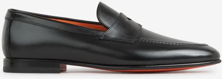 Santoni Sullivan Leather Loafers