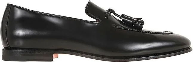 Santoni Tassel Detailed Slip-On Loafers