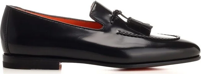Santoni Tassel-Detailed Slip-On Loafers