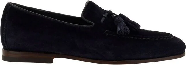 Santoni Tassel Detailed Slip-On Loafers