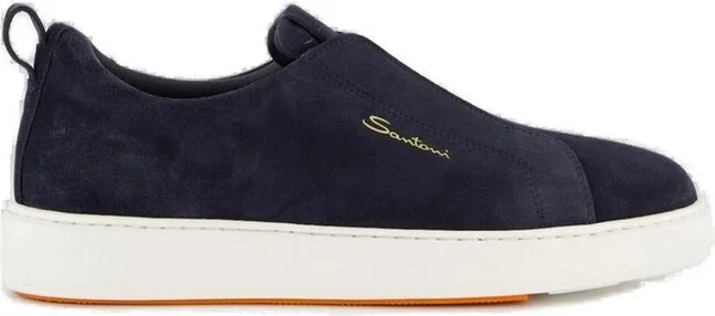 Santoni Victor Round Toe Loafers