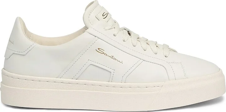 Santoni Women's Dbs Double Buckle Sneaker
