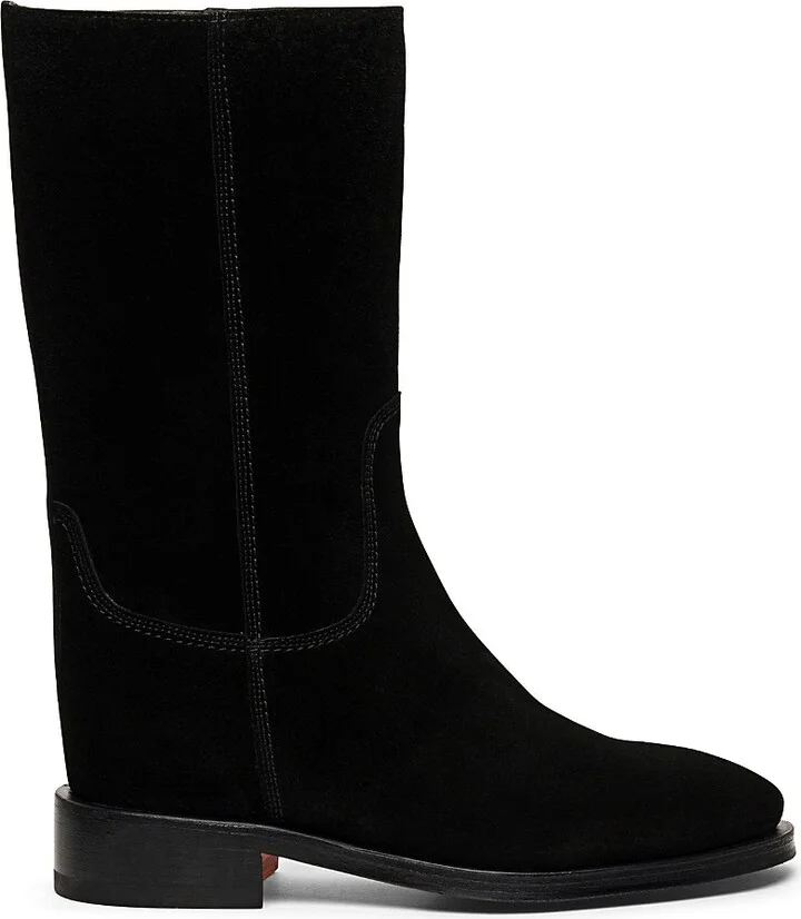 Santoni Women's Fleeces Suede Boot