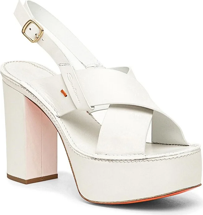 Santoni Women's Leather High-heel Sandal