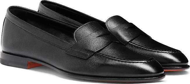 Santoni Women's Leather Penny Loafer