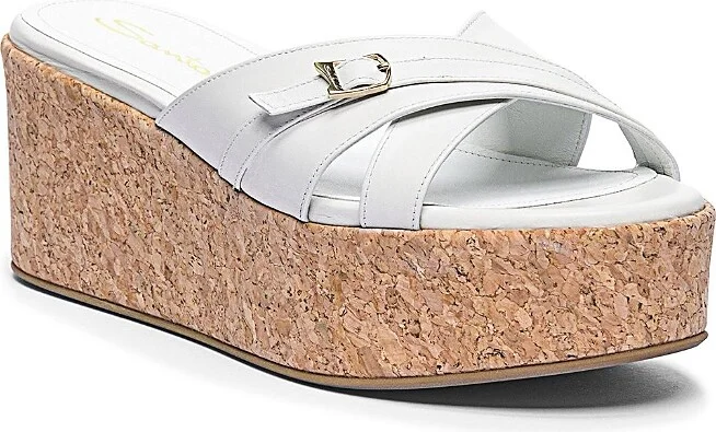 Santoni Women's Leather Wedge