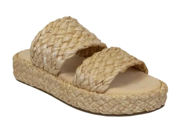Santorini Sandal In Raffia
