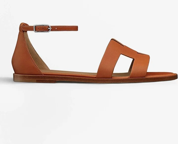 Santorini Sandals in Heritage Calfskin