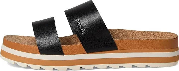 Sanuk Alt-itude Women's Wedge Shoes Black : 10 B - Medium, Synthetic - Image 6