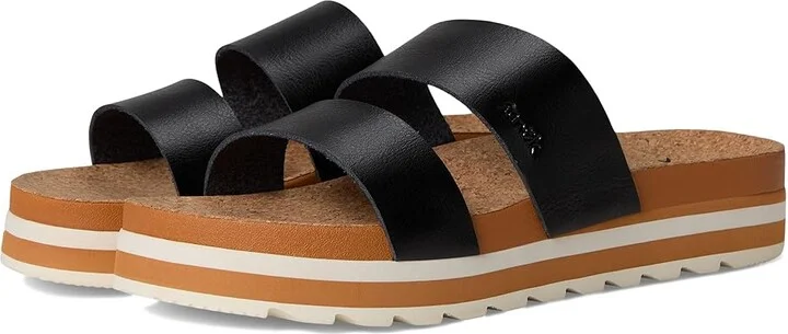 Sanuk Alt-itude Women's Wedge Shoes Black : 10 B - Medium, Synthetic