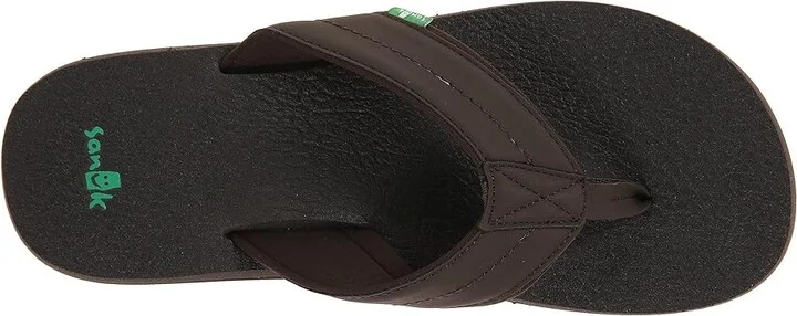 Sanuk Beer Cozy 2 Men's Sandals Dark Brown : 7 D - Medium - Image 3