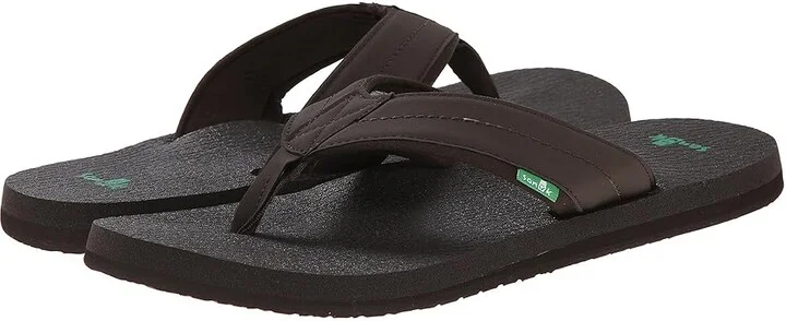 Sanuk Beer Cozy 2 Men's Sandals Dark Brown : 7 D - Medium