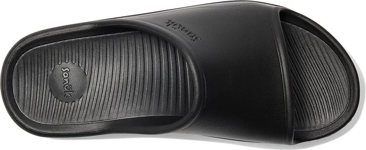 Sanuk Beer Foamie Slide Men's Wedge Shoes Black : 13 D - Medium, Synthetic - Image 2