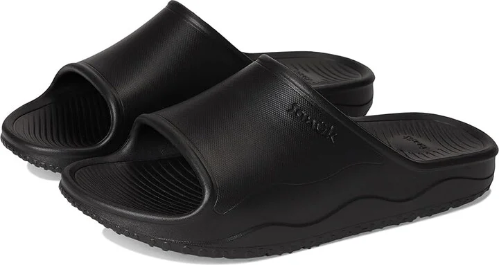 Sanuk Beer Foamie Slide Men's Wedge Shoes Black : 13 D - Medium, Synthetic