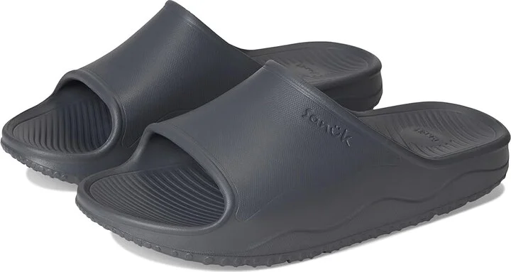 Sanuk Beer Foamie Slide Men's Wedge Shoes Grey : 10 D - Medium, Synthetic