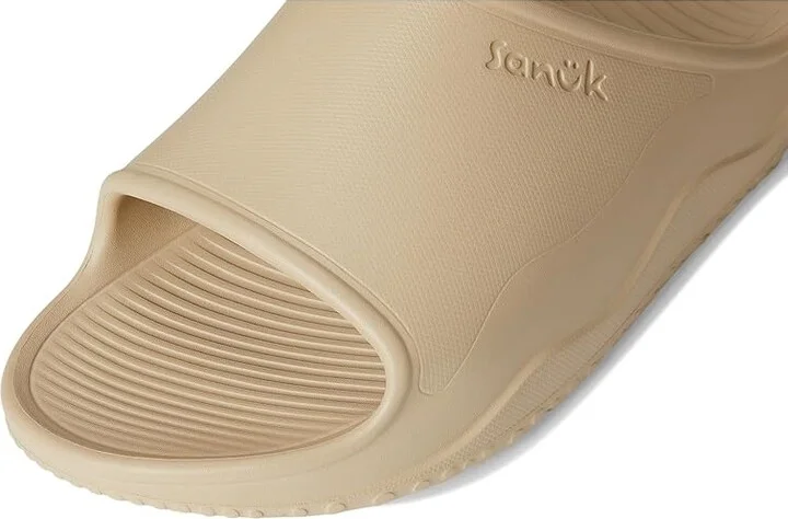 Sanuk Beer Foamie Slide Men's Wedge Shoes Tan : 7 D - Medium, Synthetic - Image 7