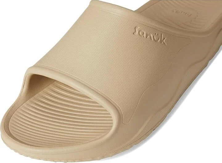 Sanuk Beer Foamie Slide Women's Wedge Shoes Tan : 10 B - Medium, Synthetic - Image 7
