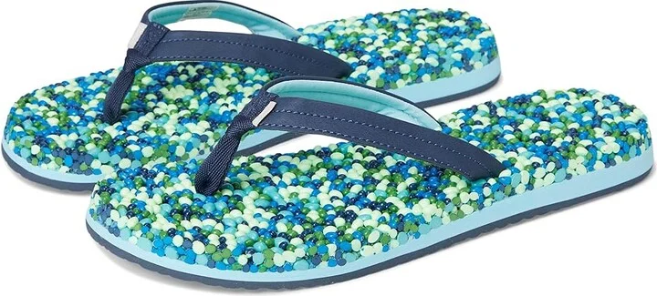 Sanuk Bubblecush Women's Sandals Navy : 7 B - Medium, Leather/Rubber