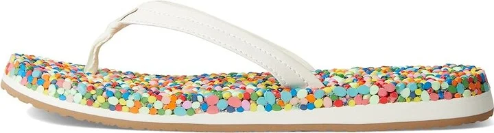 Sanuk Bubblecush Women's Sandals Rainbow Confetti : 6 B - Medium, Leather/Rubber - Image 6