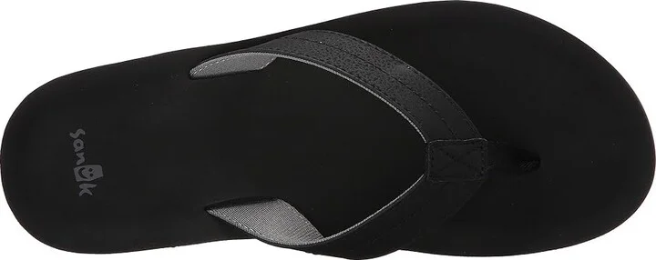 Sanuk Burm Men's Sandals Black/Charcoal : 7 D - Medium, Synthetic - Image 3