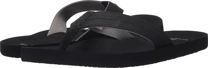 Sanuk Burm Men's Sandals Black/Charcoal : 7 D - Medium, Synthetic