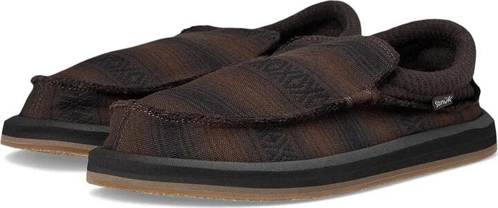 Sanuk Chiba Blanket Men's Lace-up Boots Dark Brown : 8 M