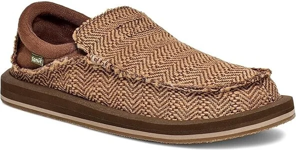 Sanuk Chiba Jute Men's Shoes Brown : 9 D - Medium, Rubber