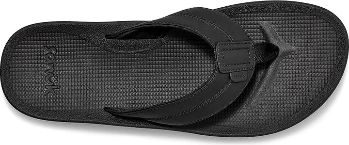 Sanuk Cosmic Coast Men's Shoes Black : 7 D - Medium, Leather - Image 2