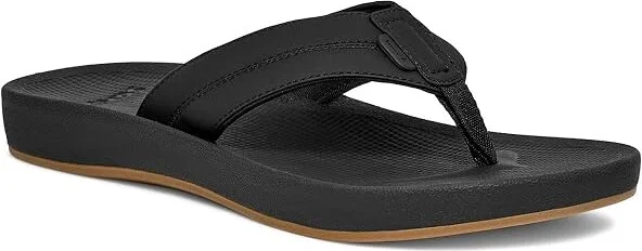 Sanuk Cosmic Coast Men's Shoes Black : 7 D - Medium, Leather