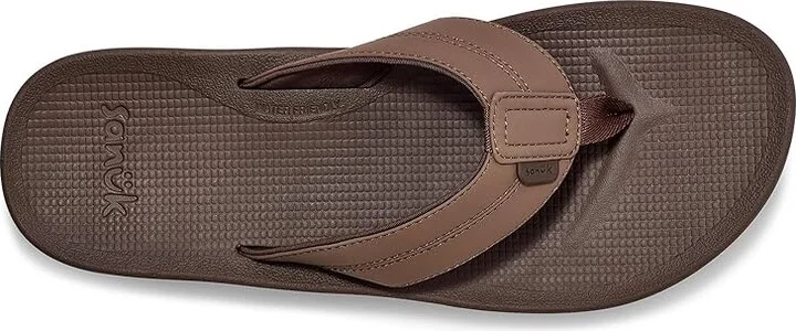Sanuk Cosmic Coast Men's Shoes Brown : 7 D - Medium, Leather - Image 2