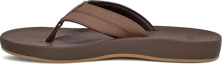 Sanuk Cosmic Coast Men's Shoes Brown : 7 D - Medium, Leather - Image 4