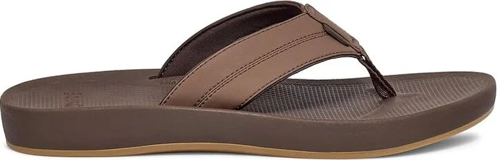 Sanuk Cosmic Coast Men's Shoes Brown : 7 D - Medium, Leather - Image 5