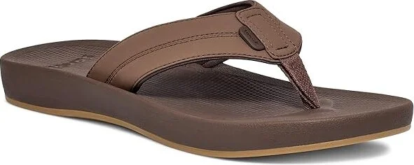 Sanuk Cosmic Coast Men's Shoes Brown : 7 D - Medium, Leather
