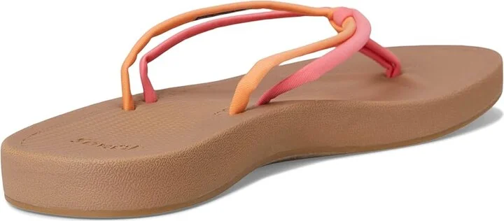 Sanuk Cosmic Sands Women's Shoes Sunset : 8 B - Medium, Rubber - Image 4