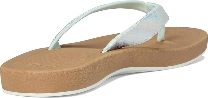Sanuk Cosmic Shores Iridescent Women's Wedge Shoes Silver : 10 B - Medium, Synthetic - Image 4