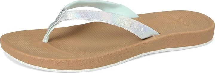 Sanuk Cosmic Shores Iridescent Women's Wedge Shoes Silver : 10 B - Medium, Synthetic - Image 5