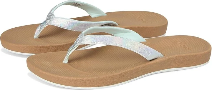 Sanuk Cosmic Shores Iridescent Women's Wedge Shoes Silver : 10 B - Medium, Synthetic