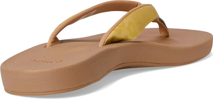 Sanuk Cosmic Shores Leopard Women's Sandals Gold : 8 B - Medium, Rubber - Image 4